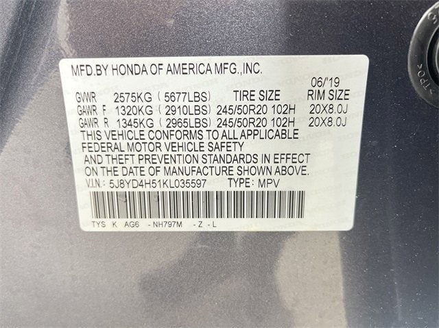 2019 Acura MDX 3.5L Technology Package