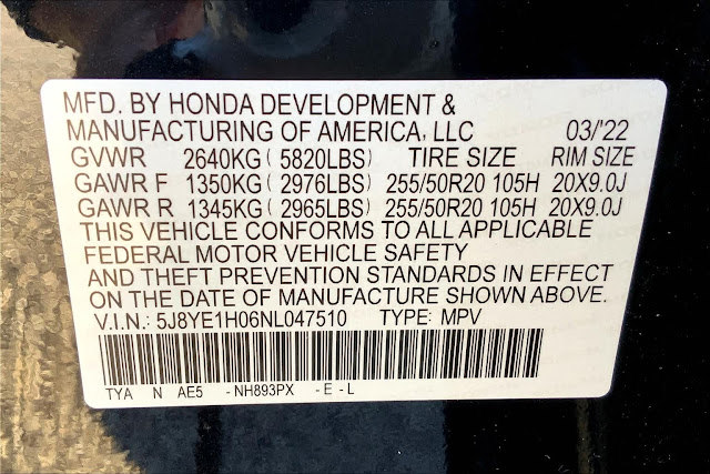 2022 Acura MDX w/A-Spec Package