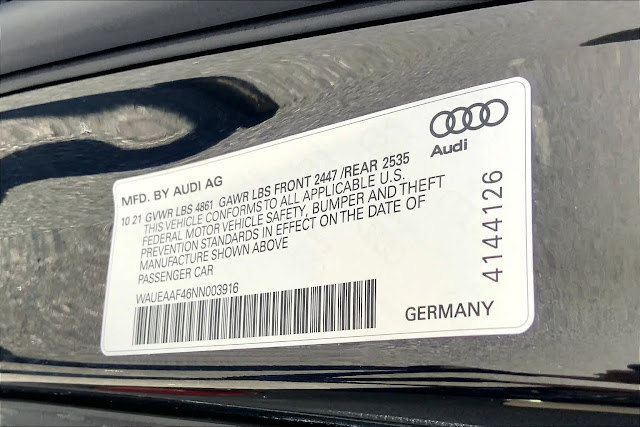 2022 Audi A4 S line Premium Plus