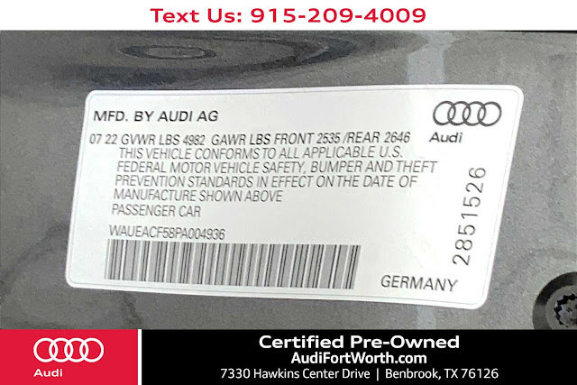 2023 Audi A5 Sportback S line Prestige