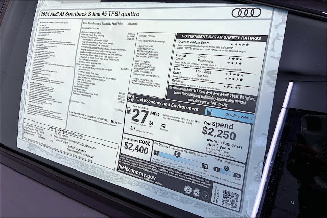 2024 Audi A5 Sportback S line Premium Plus