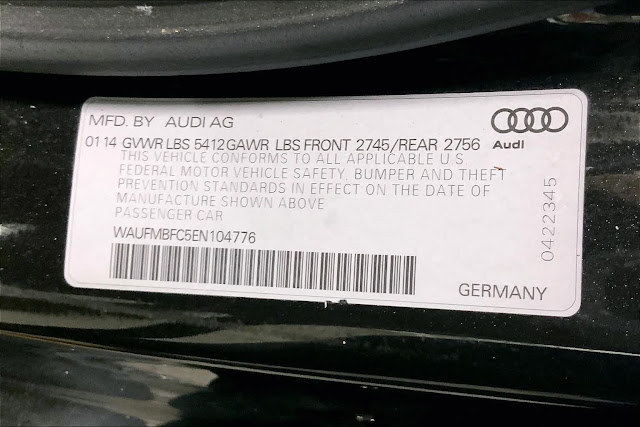 2014 Audi A6 3.0L TDI Premium Plus