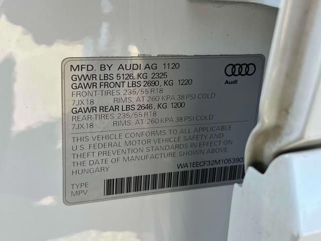 2021 Audi Q3 Premium Plus 45 TFSI S line quattro Tipt