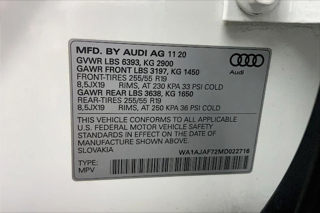 2021 Audi Q7 Premium