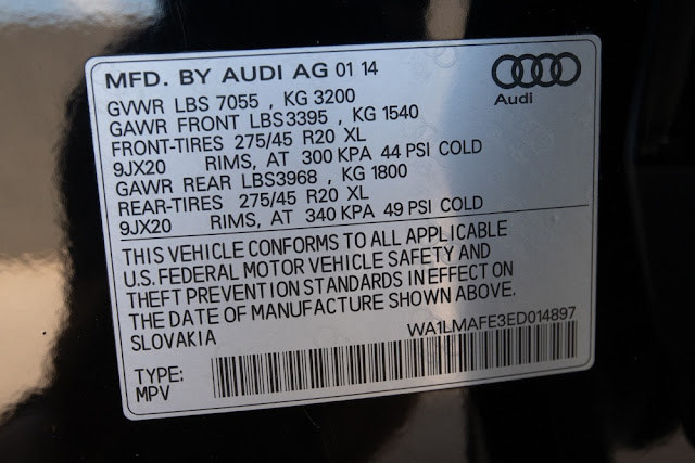 2014 Audi Q7 quattro 4dr 3.0L TDI Premium Plus