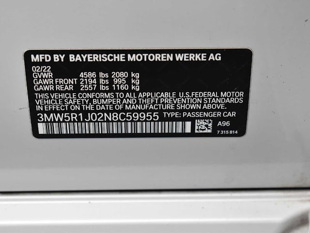2022 BMW 3 Series 330i