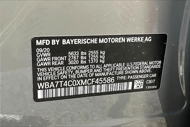 2021 BMW 7 Series 740i xDrive