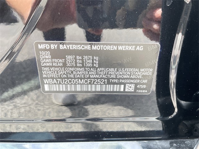 2021 BMW 7 Series 750i xDrive