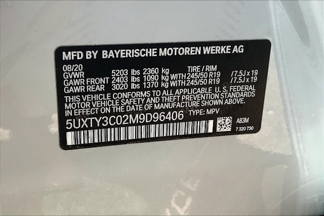 2021 BMW X3 sDrive30i