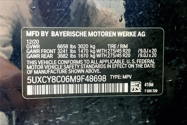 2021 BMW X6 M50i