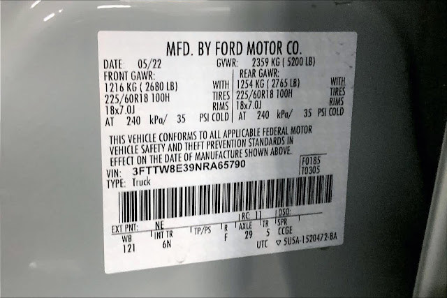 2022 Ford Maverick Lariat FWD SuperCrew