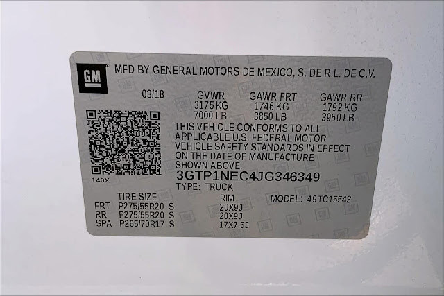 2018 GMC Sierra 1500 SLT 2WD Crew Cab 143.5&amp;quot;