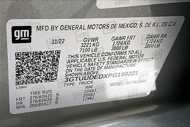 2023 GMC Sierra 1500 SLT 4WD Crew Cab 147&amp;quot;