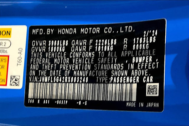 2024 Honda Civic Type R TYPE R