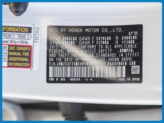 2021 Honda Clarity Plug-In Hybrid Base