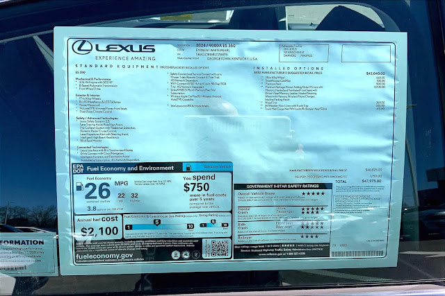 2024 Lexus ES Base