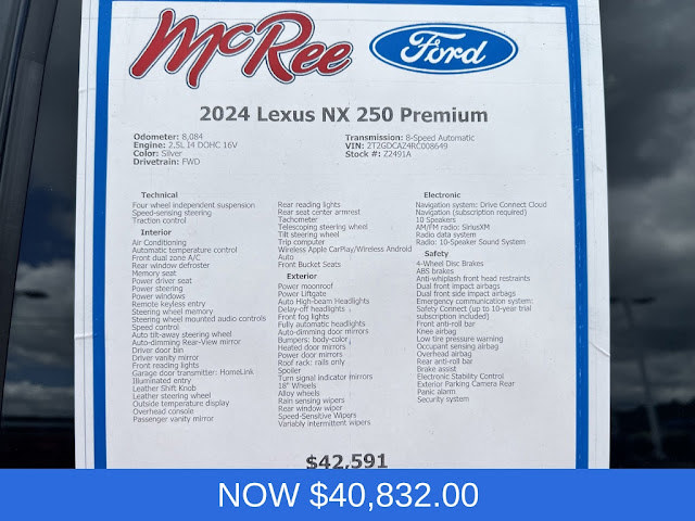 2024 Lexus NX 250 Premium