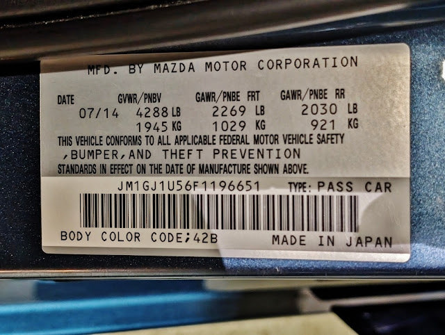 2015 Mazda Mazda6 4dr Sdn Auto i Sport