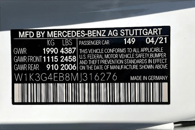 2021 Mercedes Benz A-Class A 220
