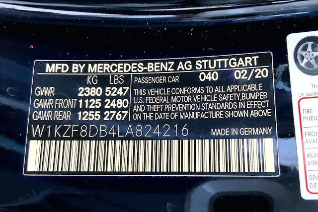 2020 Mercedes Benz E-Class E 350