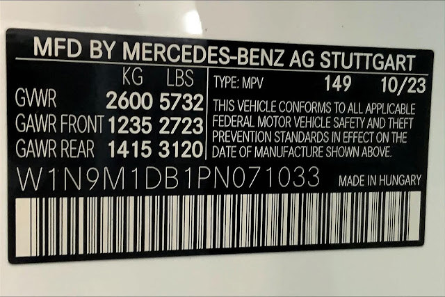 2023 Mercedes Benz EQB EQB 350