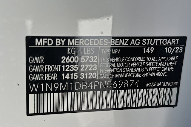 2023 Mercedes Benz EQB 350
