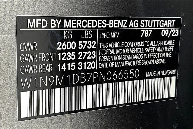 2023 Mercedes Benz EQB EQB 350