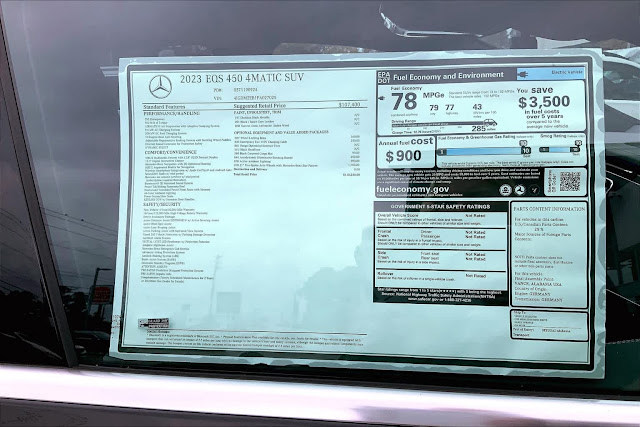 2023 Mercedes Benz EQS EQS 450