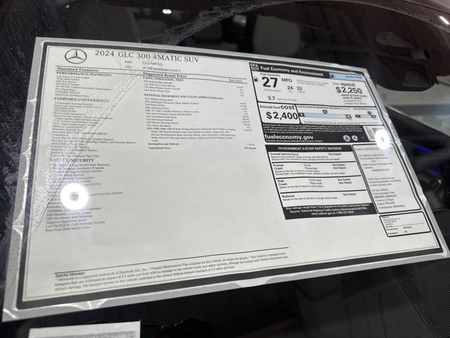 2024 Mercedes Benz GLC 300 4MATIC