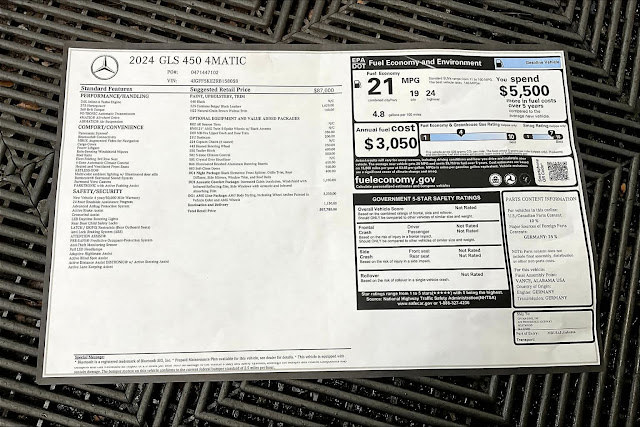 2024 Mercedes Benz GLS GLS 450