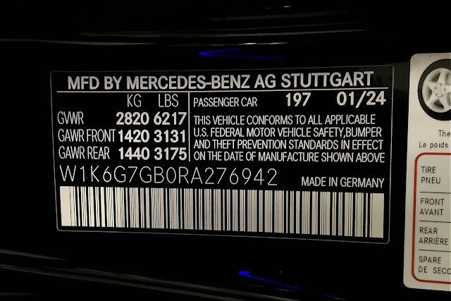 2024 Mercedes Benz S-CLASS S 580