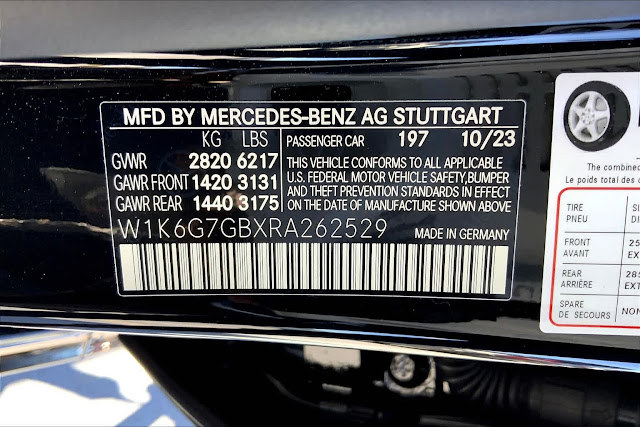 2024 Mercedes Benz S-CLASS S 580
