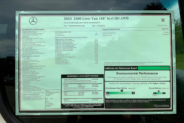 2024 Mercedes Benz Sprinter Base