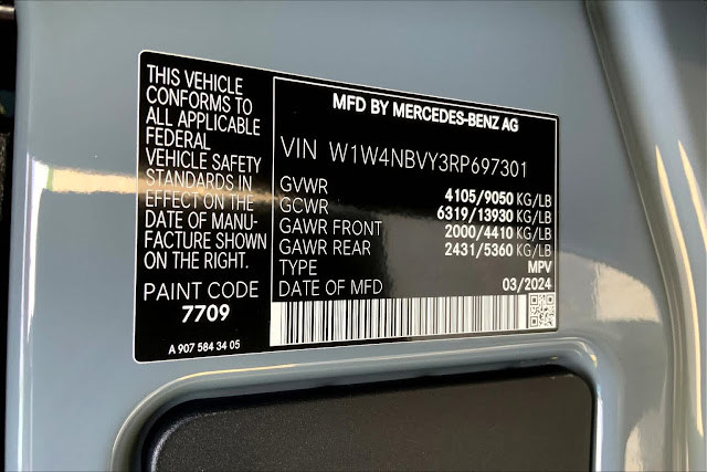 2024 Mercedes Benz Sprinter Base