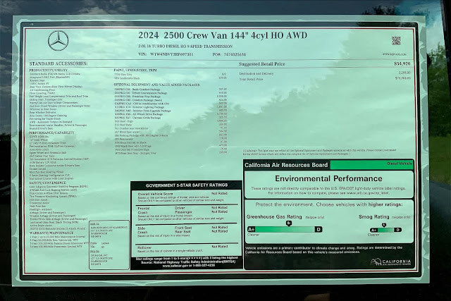 2024 Mercedes Benz Sprinter Base