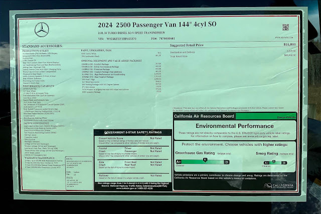 2024 Mercedes Benz Sprinter Base