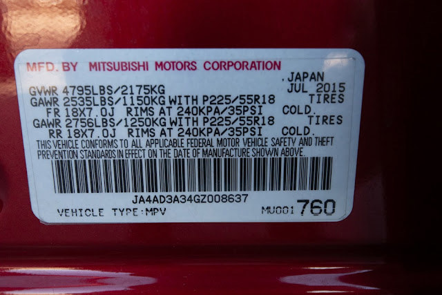 2016 Mitsubishi Outlander 2WD 4dr SE