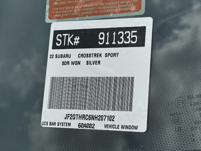 2022 Subaru Crosstrek Sport
