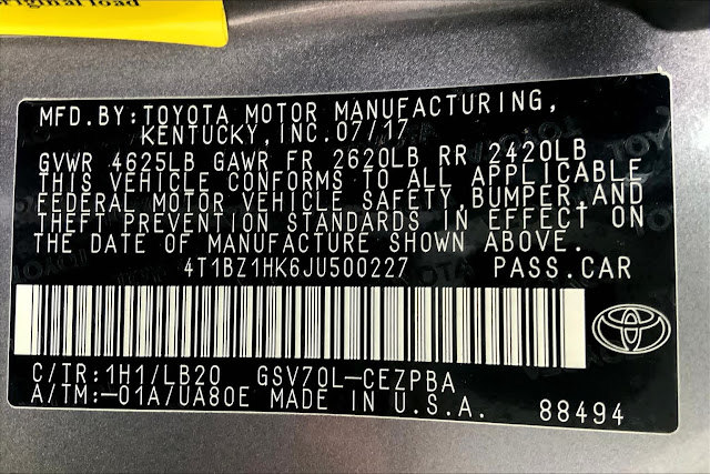 2018 Toyota Camry XSE V6