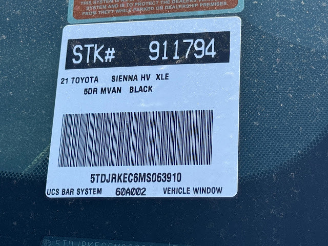 2021 Toyota Sienna XLE