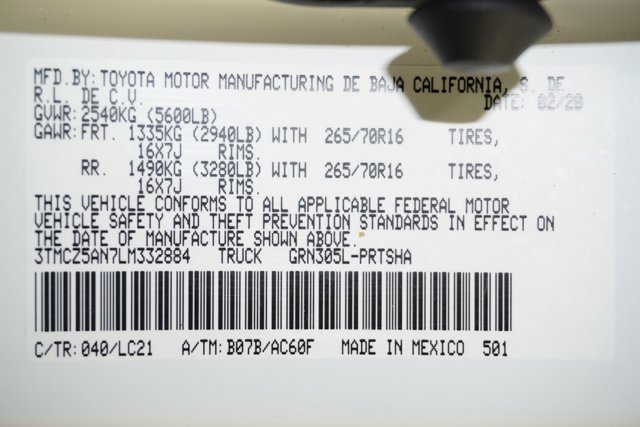 2020 Toyota Tacoma 4WD TRD Off-Road Premium w/ Technology Pkg