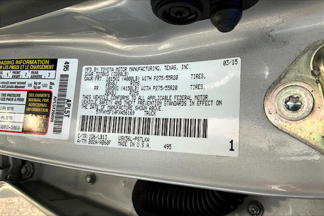 2015 Toyota Tundra LTD CrewMax 5.7L V8 6-Spd AT