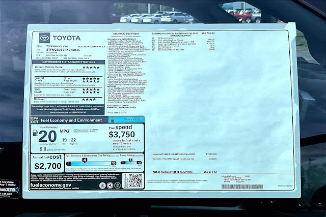 2024 Toyota Tundra Platinum Hybrid CrewMax 5.5 Bed