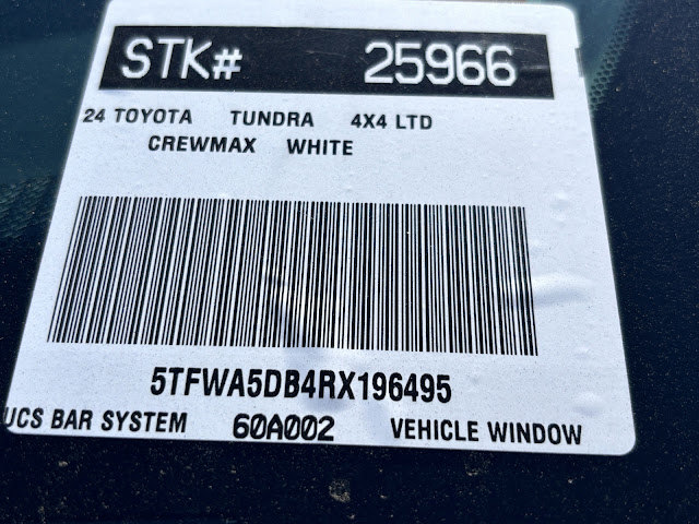 2024 Toyota Tundra Limited