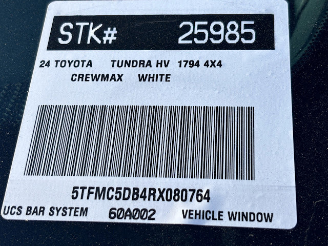 2024 Toyota Tundra Hybrid 1794 Edition