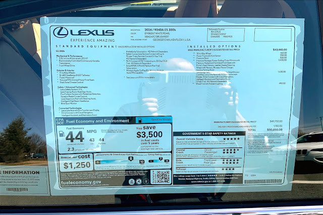 2024 Lexus ES 300H