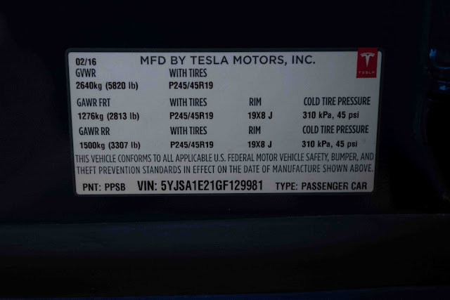 2016 Tesla Model S 4dr Sdn AWD 90D