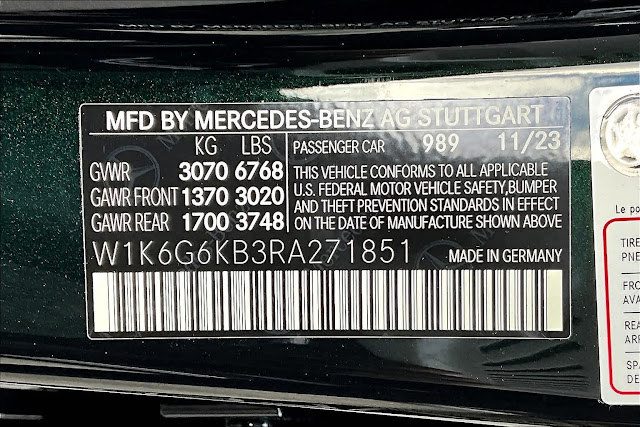 2024 Mercedes Benz S-CLASS S 580e