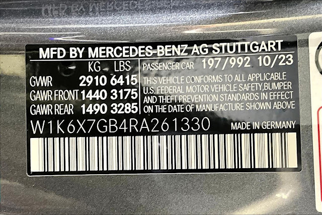 2024 Mercedes Benz S-CLASS Maybach S 580