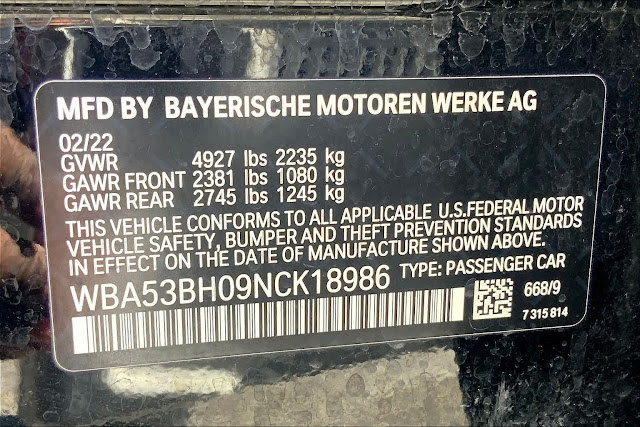 2022 BMW 5 series 530i